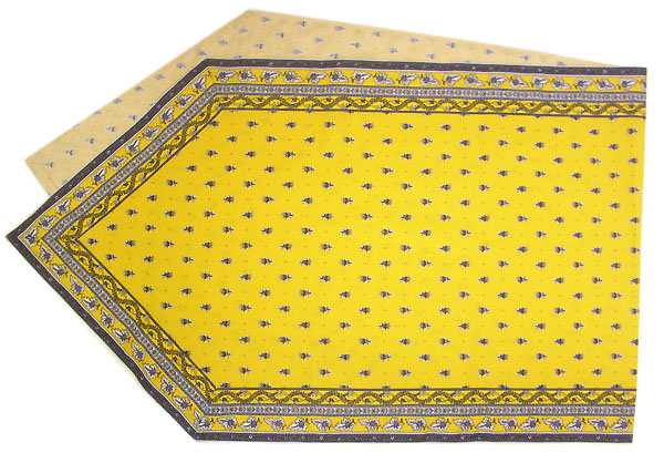 Provencal Table center - runner (Mireille_feuille. yellow) - Click Image to Close